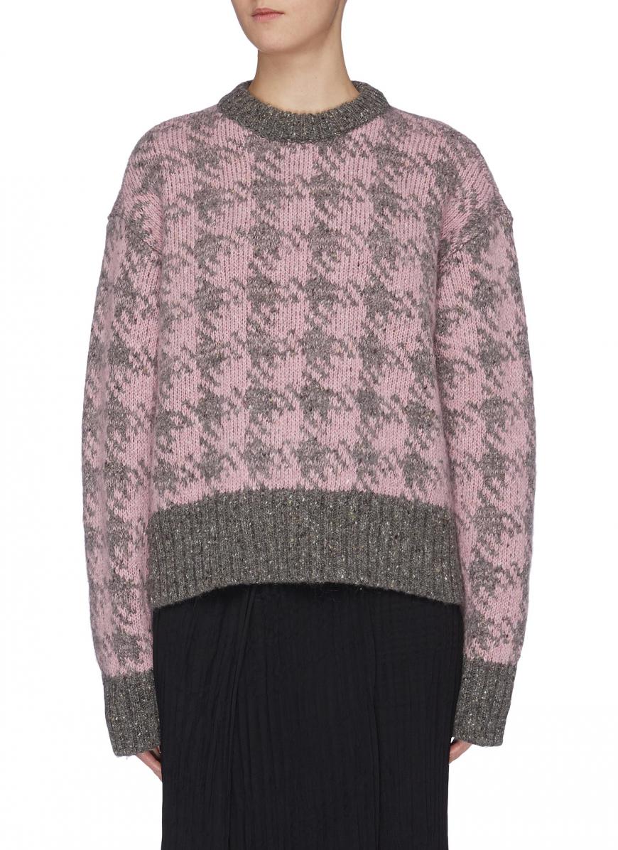 joseph-womens-knitwear-pied-de-poule-houndstooth-check-merino-wool-sweater-pink